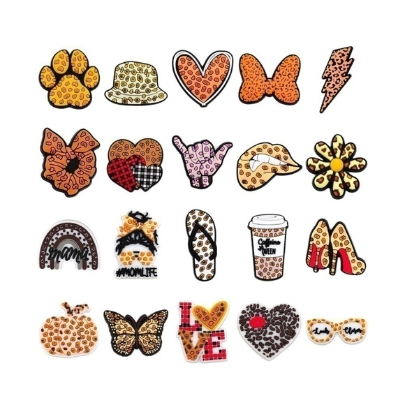 ❤️‍🔥20 Croc Shoe Charms - Picture 1 of 3